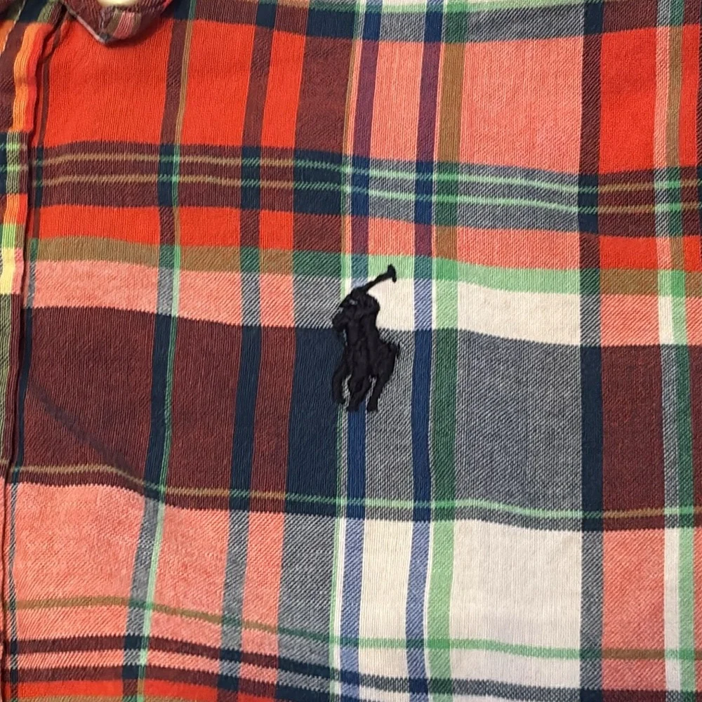 Ralph Lauren 24M Plaid Button Down preppy plaid 24 month Ralph Lauren Yellow